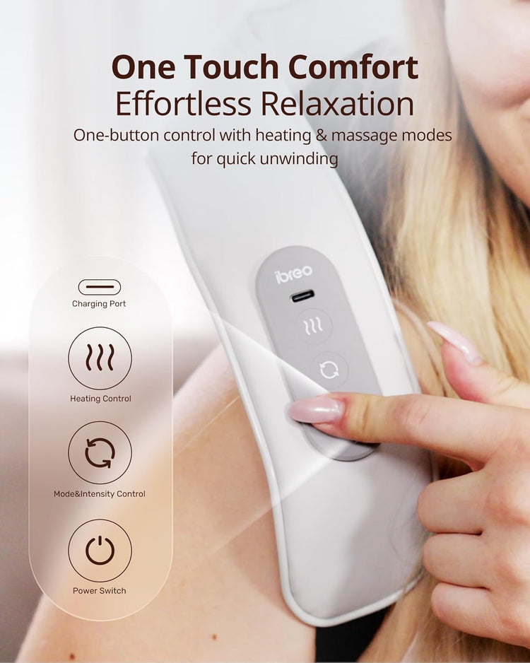 Neck And Back Massager With Heating