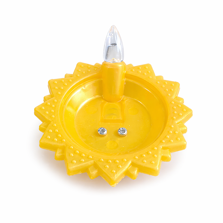 BLUE CRAFT Lotus LED Water Sensor Diya – Pack of 12