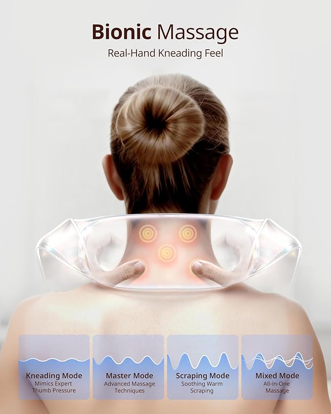 Neck And Back Massager With Heating