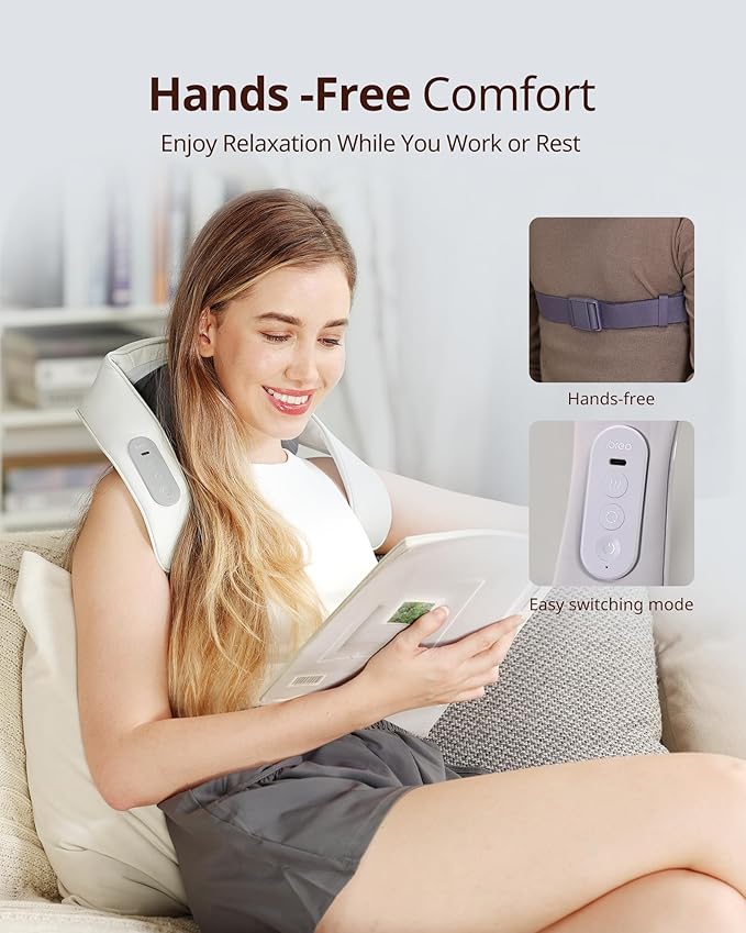 Neck And Back Massager With Heating