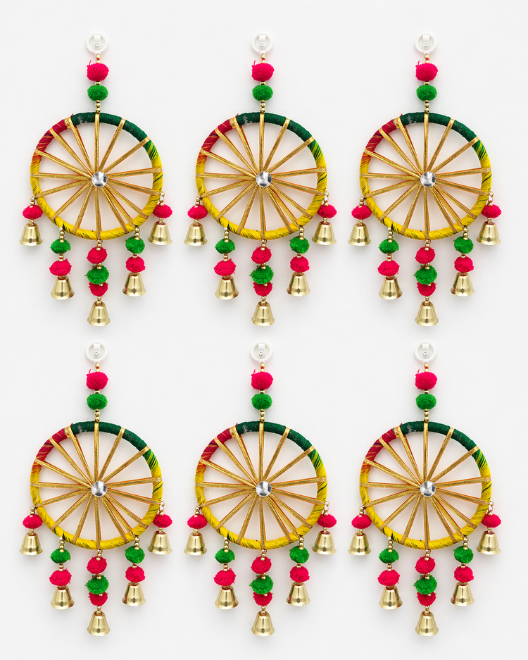 BLUE CRAFT Multicolor Chakri Decorative Wall Hanging