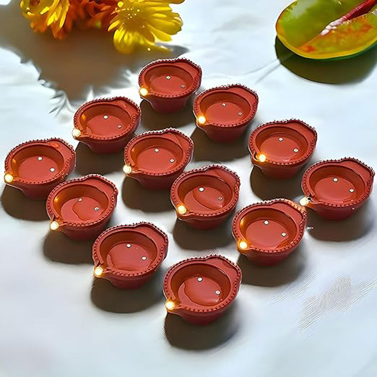BLUE CRAFT Water LED Diya – Pack of 18