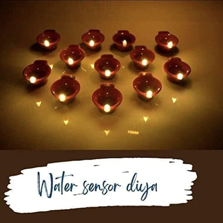 BLUE CRAFT Water LED Diya – Pack of 18