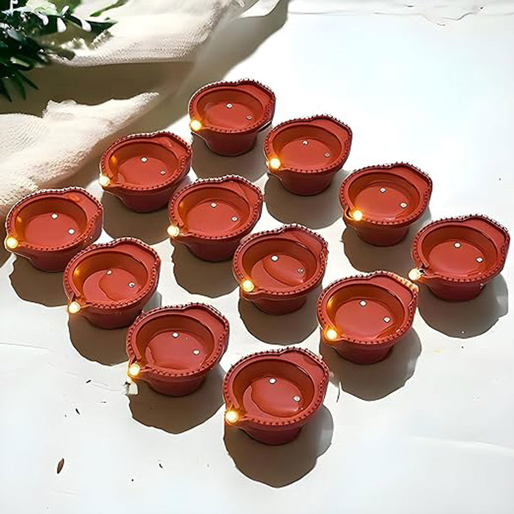 BLUE CRAFT Water LED Diya – Pack of 18